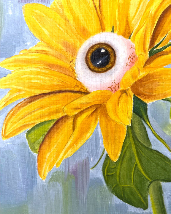 Blooming Sunflower Eye