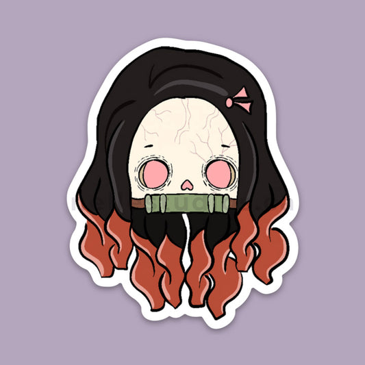 Chibi Nez Skull Sticker