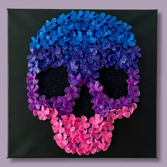 Floral Ombre'  Space Skull