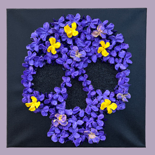 Floral Skull - Purple