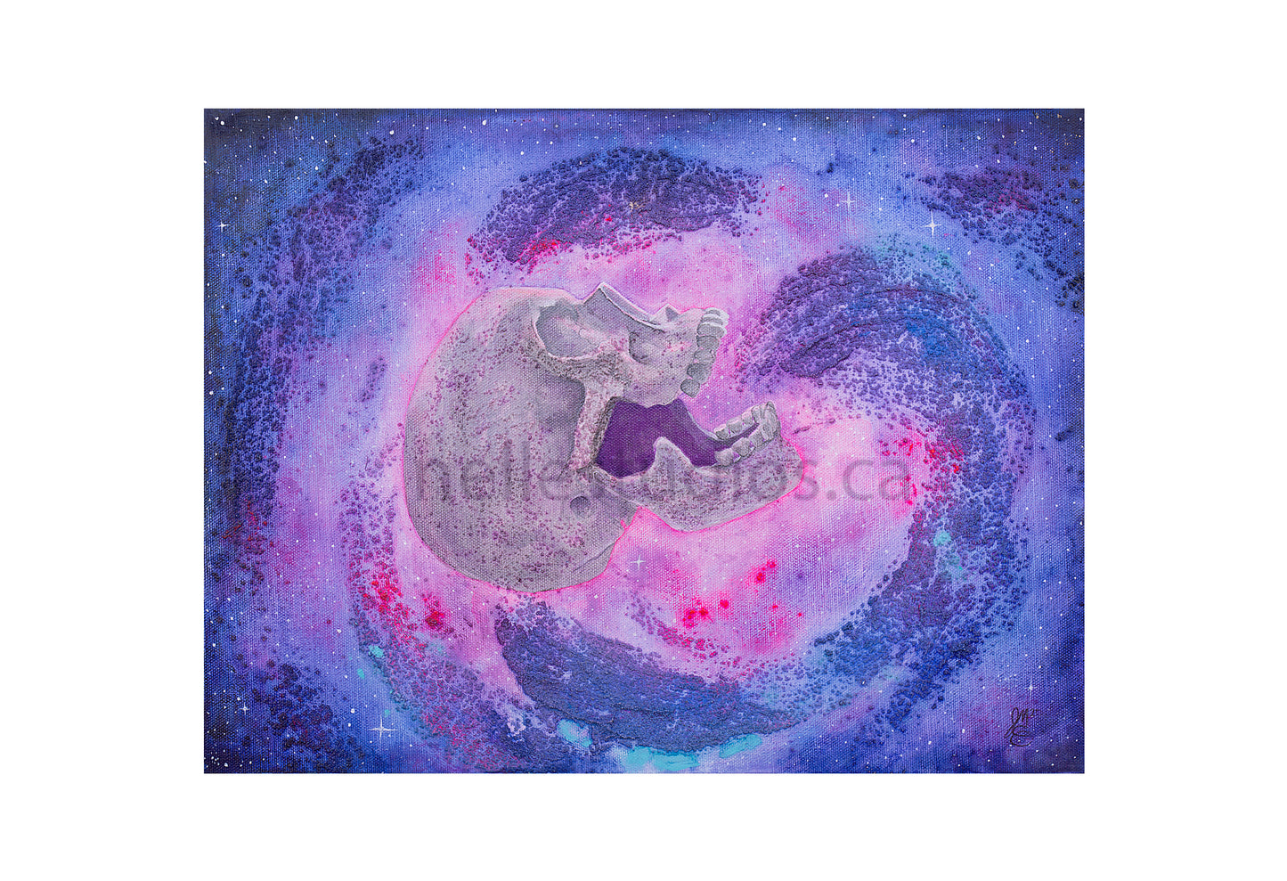 LIMITED EDITION Space Skull Series - Aquarius Giclee Print