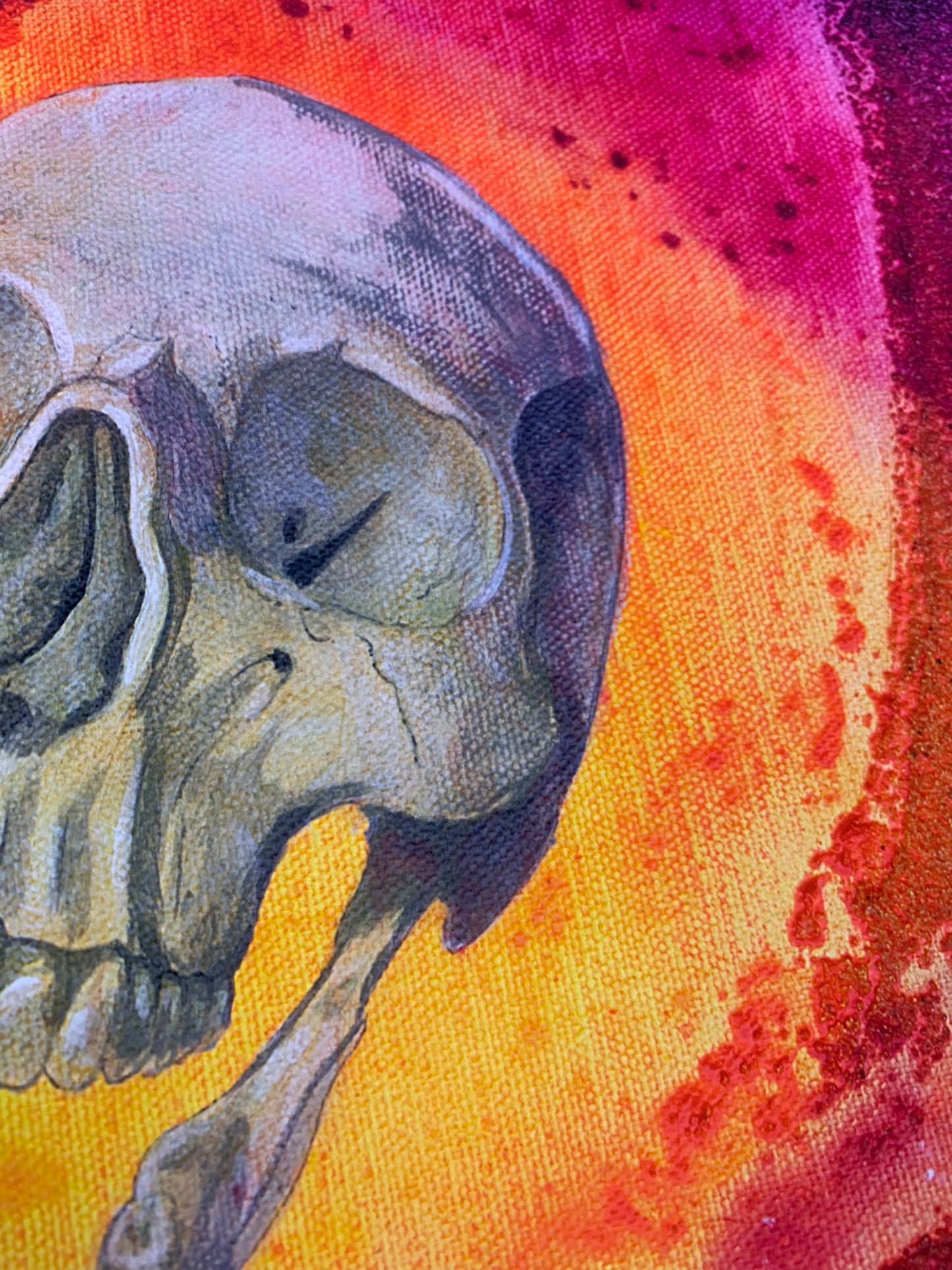 LIMITED EDITION Space Skull Series - Blaze Giclee Print